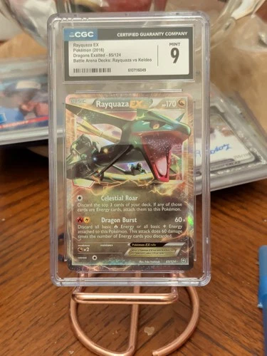 Pokemon TCG Rayquaza EX 85/124 Dragons Exalted Holo CGC 9