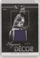 2018 Panini Noir Elegant Décor Rookie Jerseys 42/65 Mikal Bridges #ED-MKB 00f8