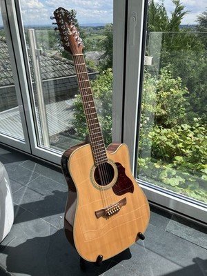 Crafter DE-8-12/N 12-Saiter Elektro-Akustikgitarre Natur Koffer