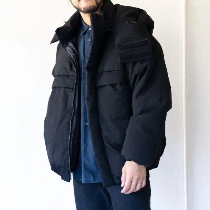 Graph Paper Down Puffer Jacket – Large, Unique St… - image 2