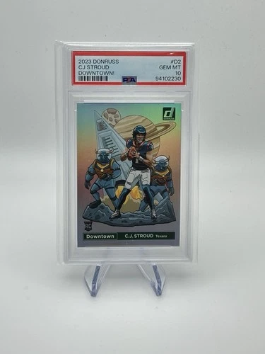 2023 PANINI DONRUSS DOWNTOWN! #D2 CJ STROUD RC PSA 10