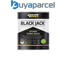 Everbuild 90301 Black Jack 903 Bitumen Trowel Mastic 1 litre EVB90301