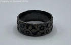 Vintage Sterling Silver 925 Floral Band Ring Size 5.25 Signed UK 3.37g