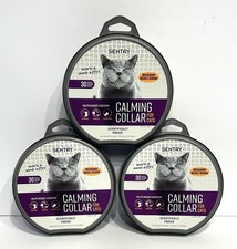 3X Sentry Cats Behavior and Calming Relief Collar, New Ships Free