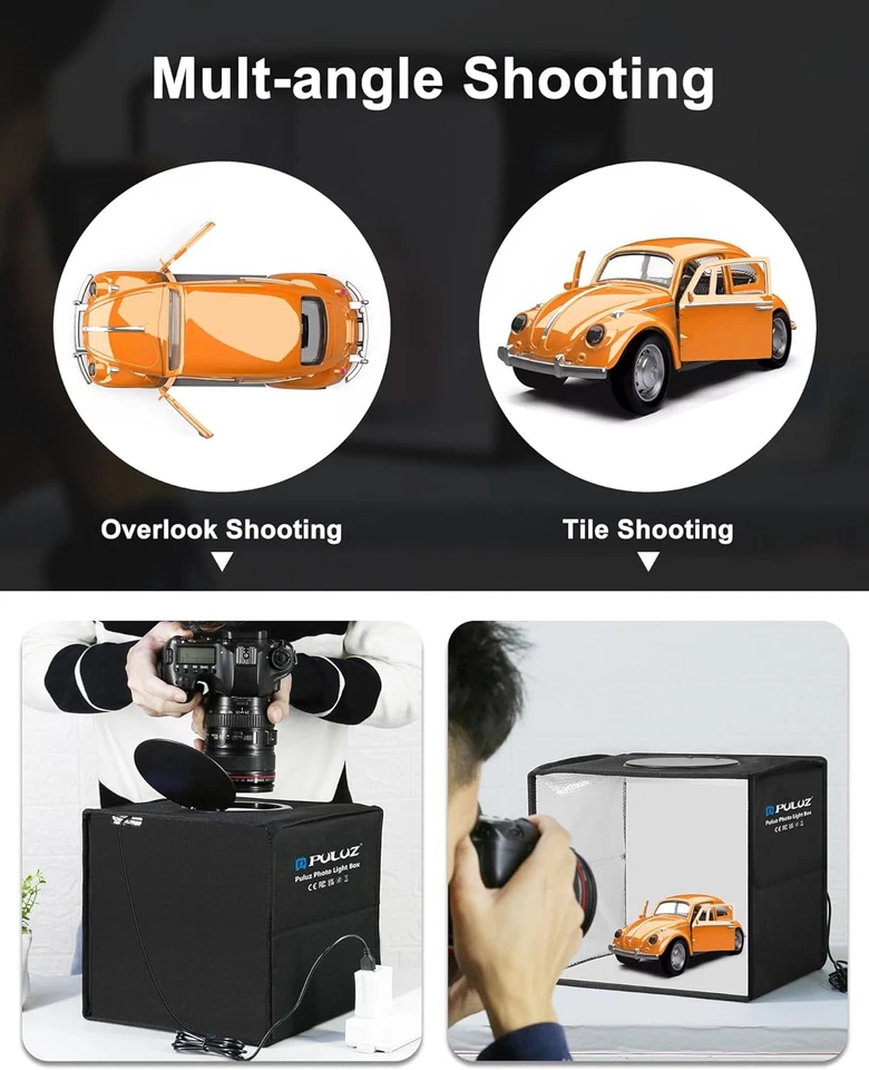 PULUZ Mini Photo Studio Light Box, Photo Shooting Tent Kit, Portable Folding Pho - Image 3 of 4