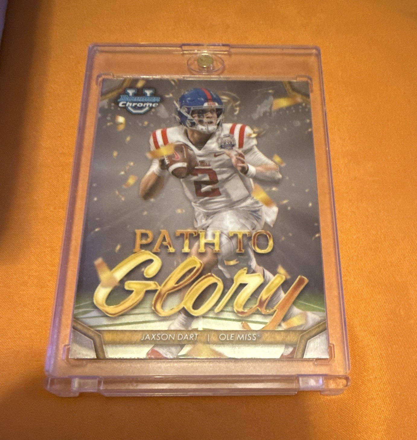 Topps Bowman University Chrome Path to Glory Jaxson Dart PG-2 Ole Miss