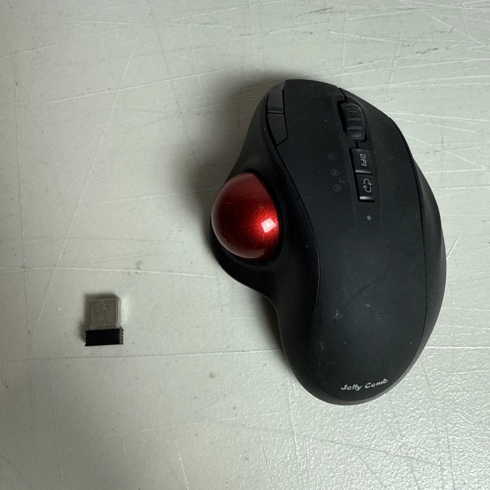 Jelly Comb MT50 Wireless Trackball Mouse Rechargeable Ergonomic Office Home Game - Image 2 of 4