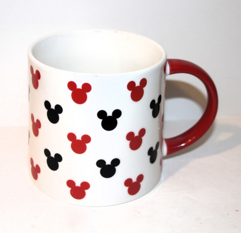 Disney MICKEY MICKEY Black & Red HEAD SILHOUETTE Oversized MUG 26oz by Target