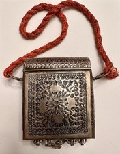 Antique Moroccan Talisman Or Qur?an Box Aka Gunpowder Flask