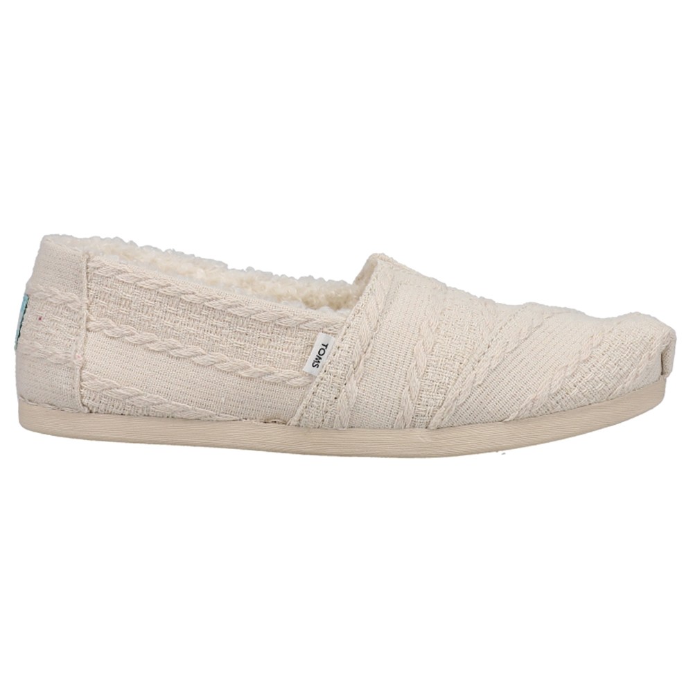 TOMS Alpargata Cozy Slip On  Womens Beige Flats Casual 10017737T