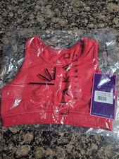 Liakada Dancewear Bra Youth Small Red Brand New Dance Sports Bra Girls