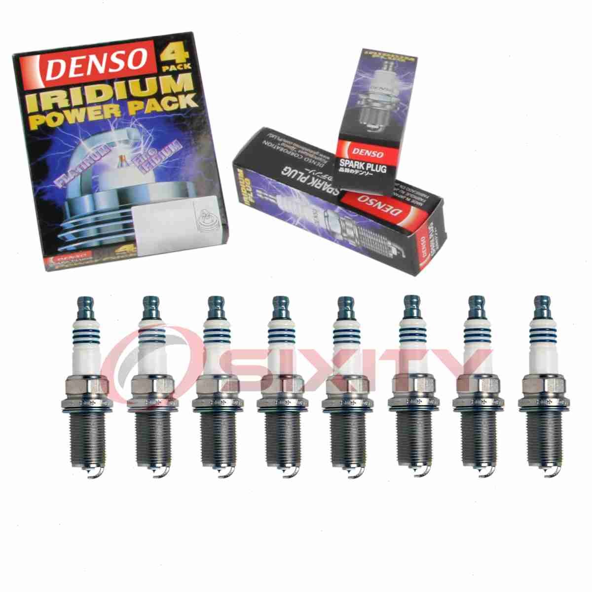 8 pc DENSO 5344 Iridium Power Spark Plugs for SPFR8TI332 SPFR8TE2AA MN158596 lw