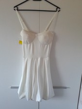 SM Italien Babydoll Kleid Damen weiß ärmell...