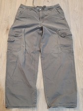 Aeropostale Cargo Green Khaki Pants Men Medium 34x31 Vintage Y2K Relaxed Baggy