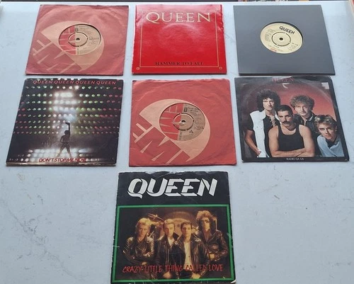 Queen Job X7UK45 Bohemian Rhapsody  Flash Seven Seas of Rye Radio Ga Ga Vinyl