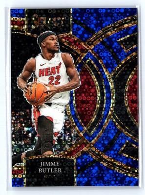 2023-24 Panini Select #161 Jimmy Butler Blue Disco Prizms #/25