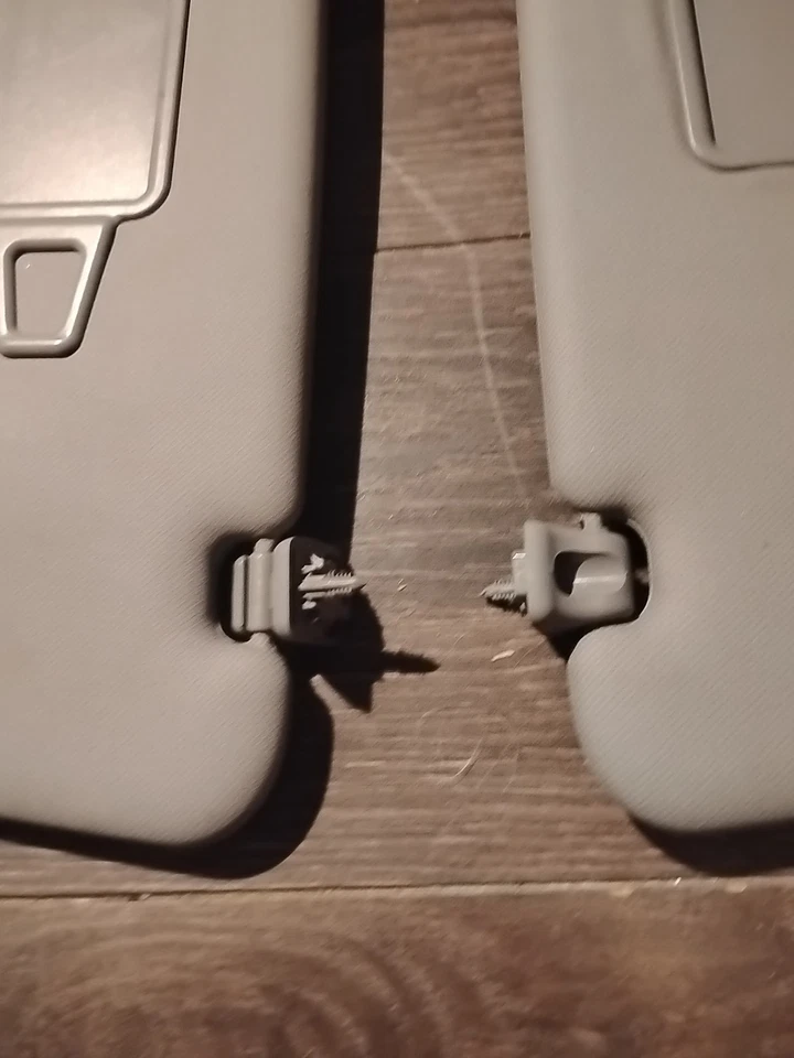 Juego de pares de parasoles lado izquierdo derecho Hyundai Accent 2012-2017 vinilo gris OEM Foto 2 de 4