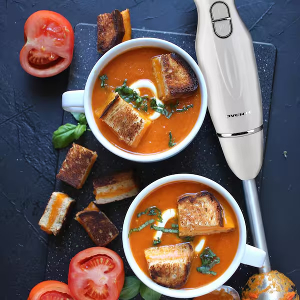Immersion Blender, Stainless Steel Blades, 300W Multi-Purpose Hand Blender Mixer