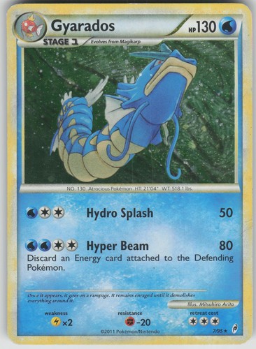 Pokemon TCG Gyarados Holo Rare Call of Legends 7/95