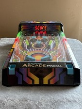 Electronic Arcade Pinball Tabletop Game W/Audio & Display. Tested-Works. 15.5”