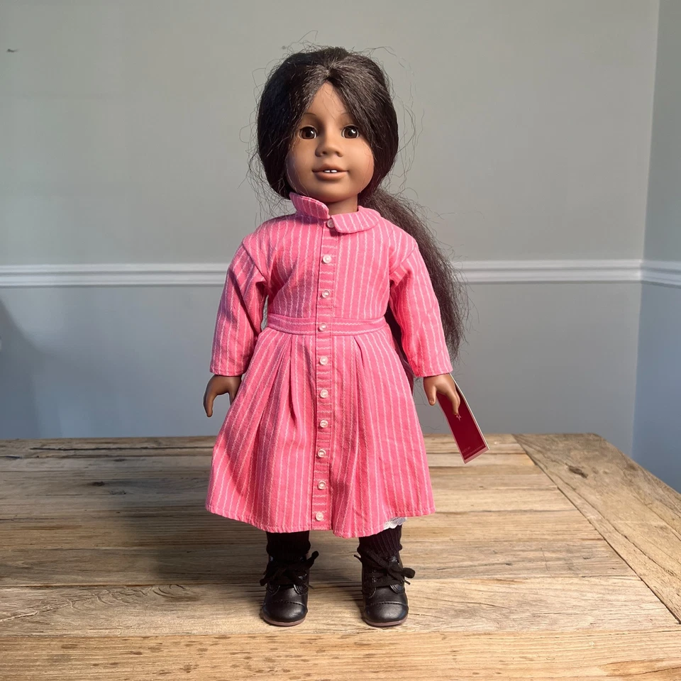 Muñeca American Girl Addy Walker, traje de encuentro, libro, caja, accesorios, como nueva Foto 3 de 4