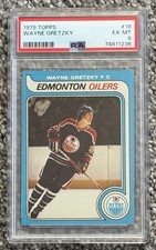 1979 Topps Wayne Gretzky #18 Rookie Edmonton Oilers PSA 6 1979-80 Ice Hockey