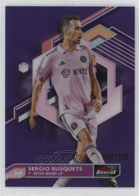 2023 Topps Finest MLS Purple Refractor /250 Sergio Busquets #3 1oh2