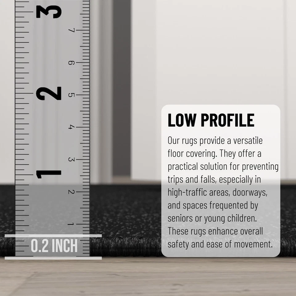 Hallway Runner Rug 2'2" x 6' Non Slip Solid Area Rugs Easy to Clean Laundry R... - Image 4 of 4