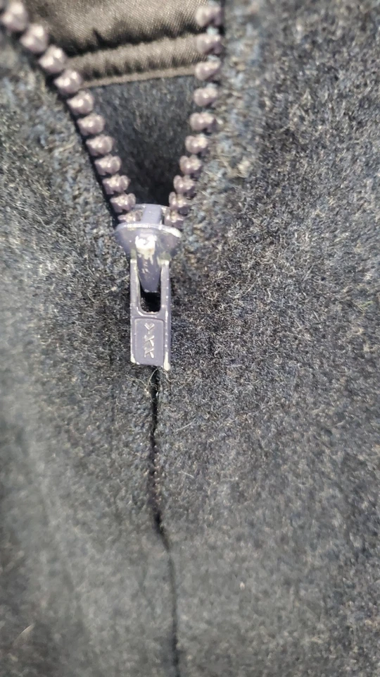 Abrigo de lana WOOLRICH de colección chaqueta de bombardero hecha en EE. UU. grande Foto 3 de 4