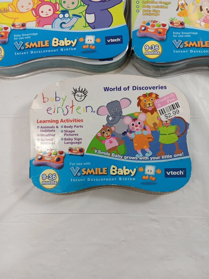 Lot Of 5 New Sealed V Smile Baby V tech Baby Einstein Disney Care Bears  - Image 4 of 4