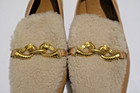 Tory Burch Jessa Shearling Loafers Caramel Tan Leather Horsebit Sz 9.5 — photo 3