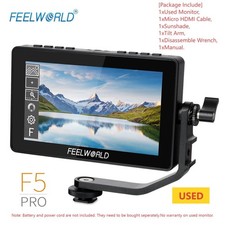 FEELWORLD F5 PRO 5.5" 500 nits 1920 1080 FHD HDMI Touch Screen On-camera Monitor