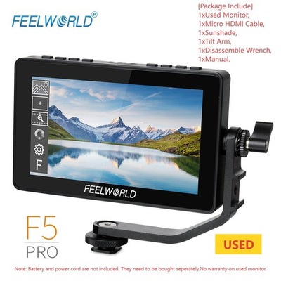 #ad FEELWORLD F5 PRO 5.5quot; 500 nits 1920*1080 FHD HDMI Touch Screen On camera Monitor $69.93
