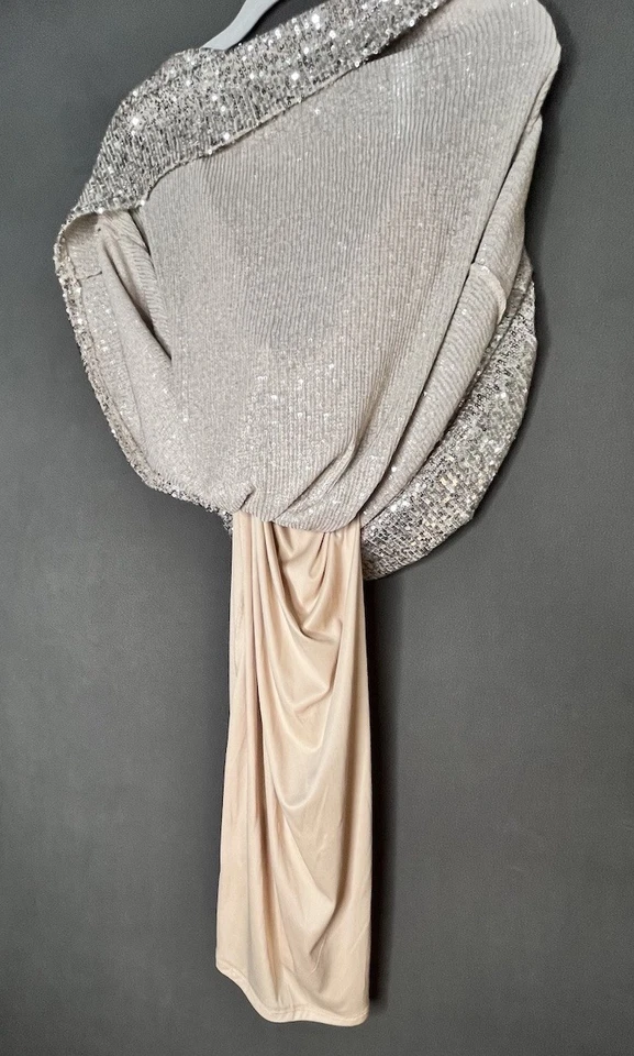 Maxi falda de lentejuelas doradas talla pequeña Foto 4 de 4