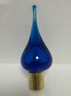 Blenko Glass Lamp Finial - Turquoise