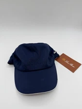 LORO PIANA MIDNIGHT BLUE MEN BASEBALL HAT CAP STORM SYSTEM - NEW