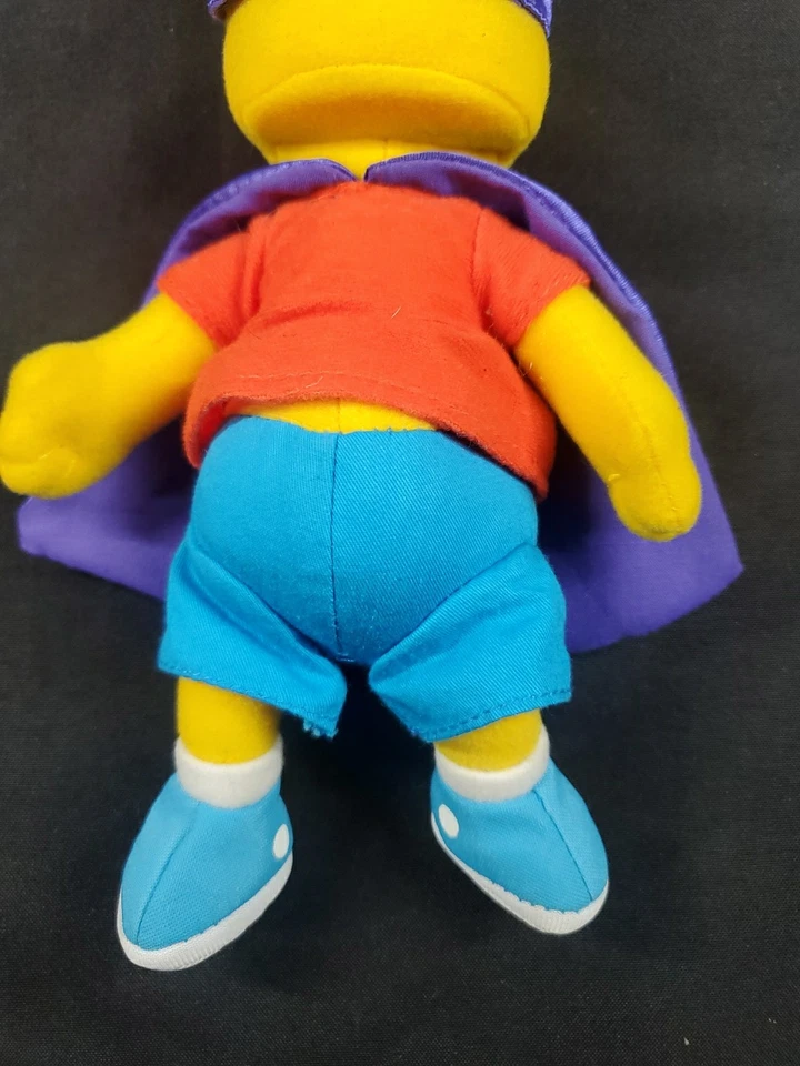 Фиолетовая маска и плащ Bart Simpson as Bartman 10 дюймов плюшевая игрушка ограниченный выпуск - Изображение 3 из 4