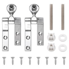 Toilet Seat Hinges Universal Toilet Seat Sturdy Hinge Parts Hinge Mountings w...