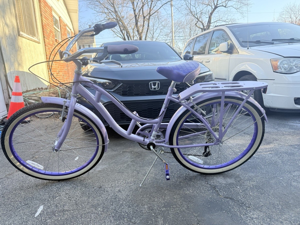 7 speed 24/26” Schwinn Riverside Cruiser. Purple Women's