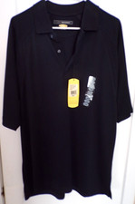 GREG NORMAN BRAND NEW WITH TAGS, LARGE, BLACK, SHORT SLEEVE, PLAY DRY POLO SHIRT