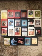 Lot Of 23 Various Artists Vintage 8 Track Tapes-Untested, As Is