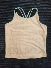 Adidas light blue and cream tank top, tennis top. Large.