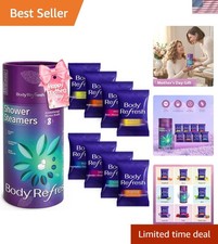 Exquisite Aromatherapy Shower Steamers Set - 8 Individual Relaxation  Gift Pack