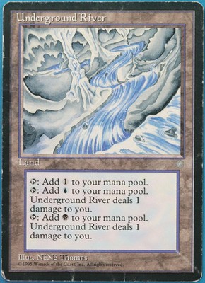 Underground River Ice Age VHP/DAMAGED Land Rare CARD (518606) ABUGames