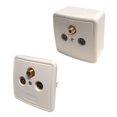 2x Sat Antennendose digital 3 loch 1 x SAT 1 x TV 1x Radio Full Ultra HD  FD 6