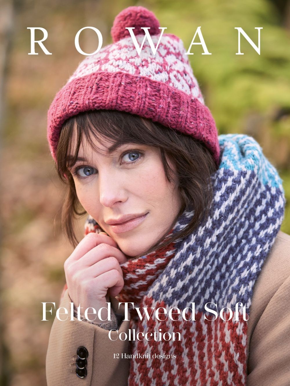 Knitting Pattern Book for Aran-Weight Yarn, Rowan Felted Soft Tweed