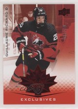 2021 Upper Deck Team Canada Juniors Exclusives 68/250 Guillaume Richard #37 z6b