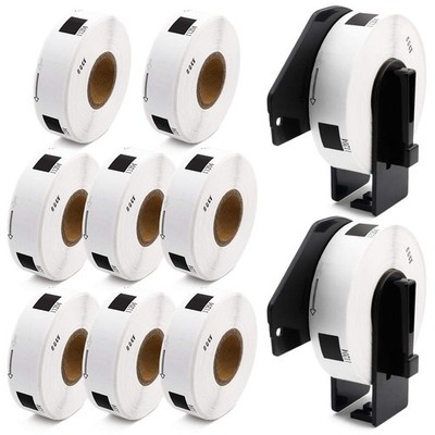 Compatible with Brother DK-1204 (0.66'' x 2.1'') Die-Cut Label for QL-800, Mult...
