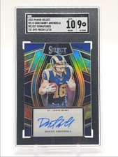DANNY AMENDOLA 2023 SELECT SIGNATURES TIE-DYE PRIZM AUTO /25 SGC 9 Rams Patriots