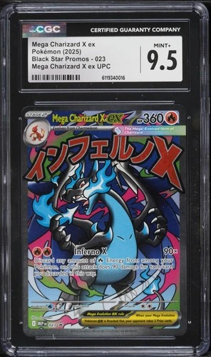 CGC 9.5 Mega Charizard X ex Ultra Premium Collection Promo 2025 Pokemon #023